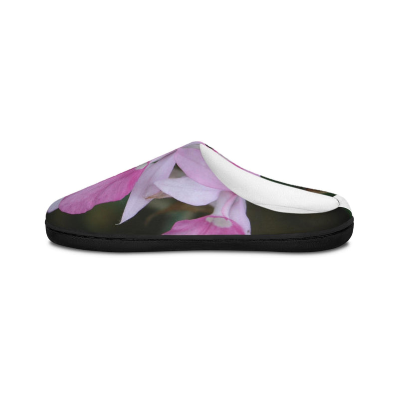 Pink Orchid Slippers | Indoor Floral Printed Slippers