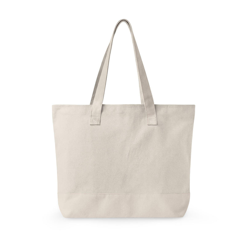 Canvas Tote Bag Purple Orchid Floral Zippered Tote Cattleya flower
