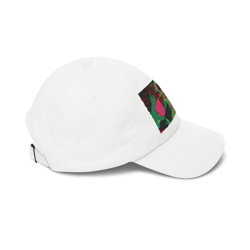 Orchid Botanical Embroidery Classic Dad Cap | Floral Plant Dadcap Paphiopedilum hirsutissimum