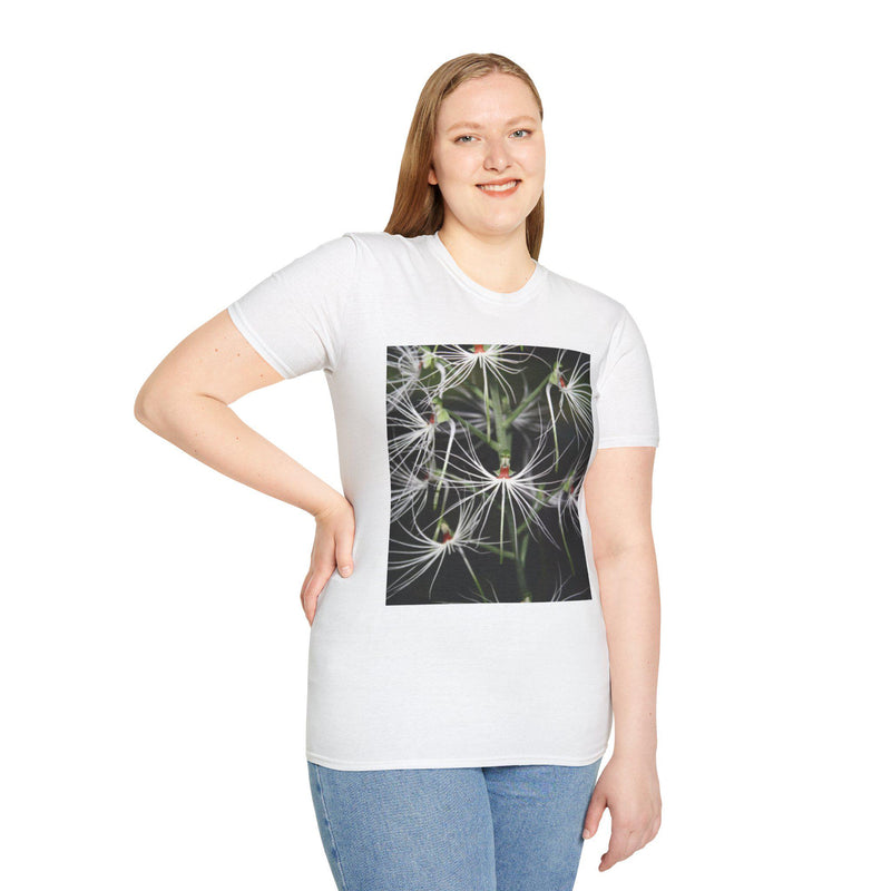 Dandelion Seed Cluster T-Shirt | Botanical Nature Photography Tee