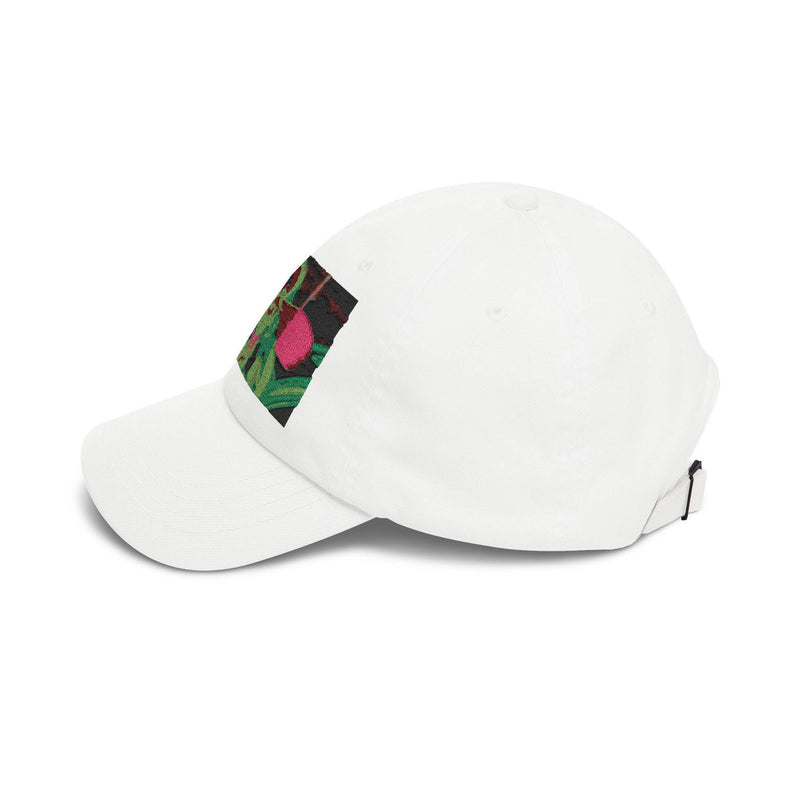 Orchid Botanical Embroidery Classic Dad Cap | Floral Plant Dadcap Paphiopedilum hirsutissimum