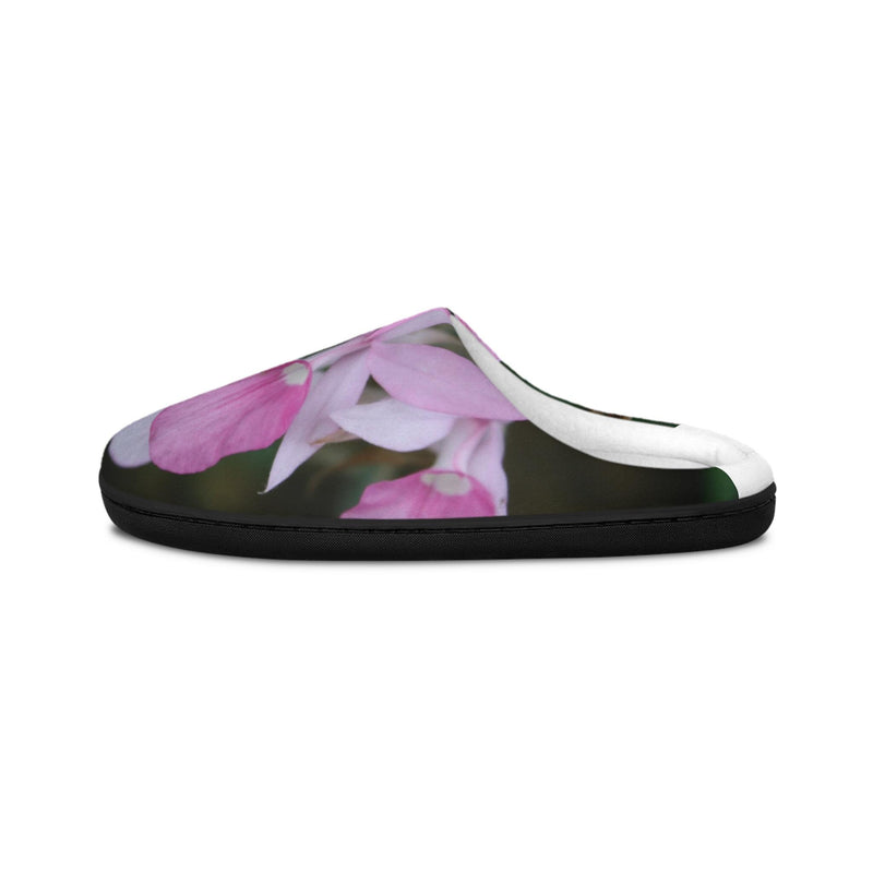 Pink Orchid Slippers | Indoor Floral Printed Slippers