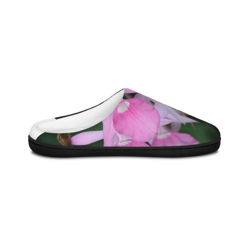 Pink Orchid Slippers | Indoor Floral Printed Slippers